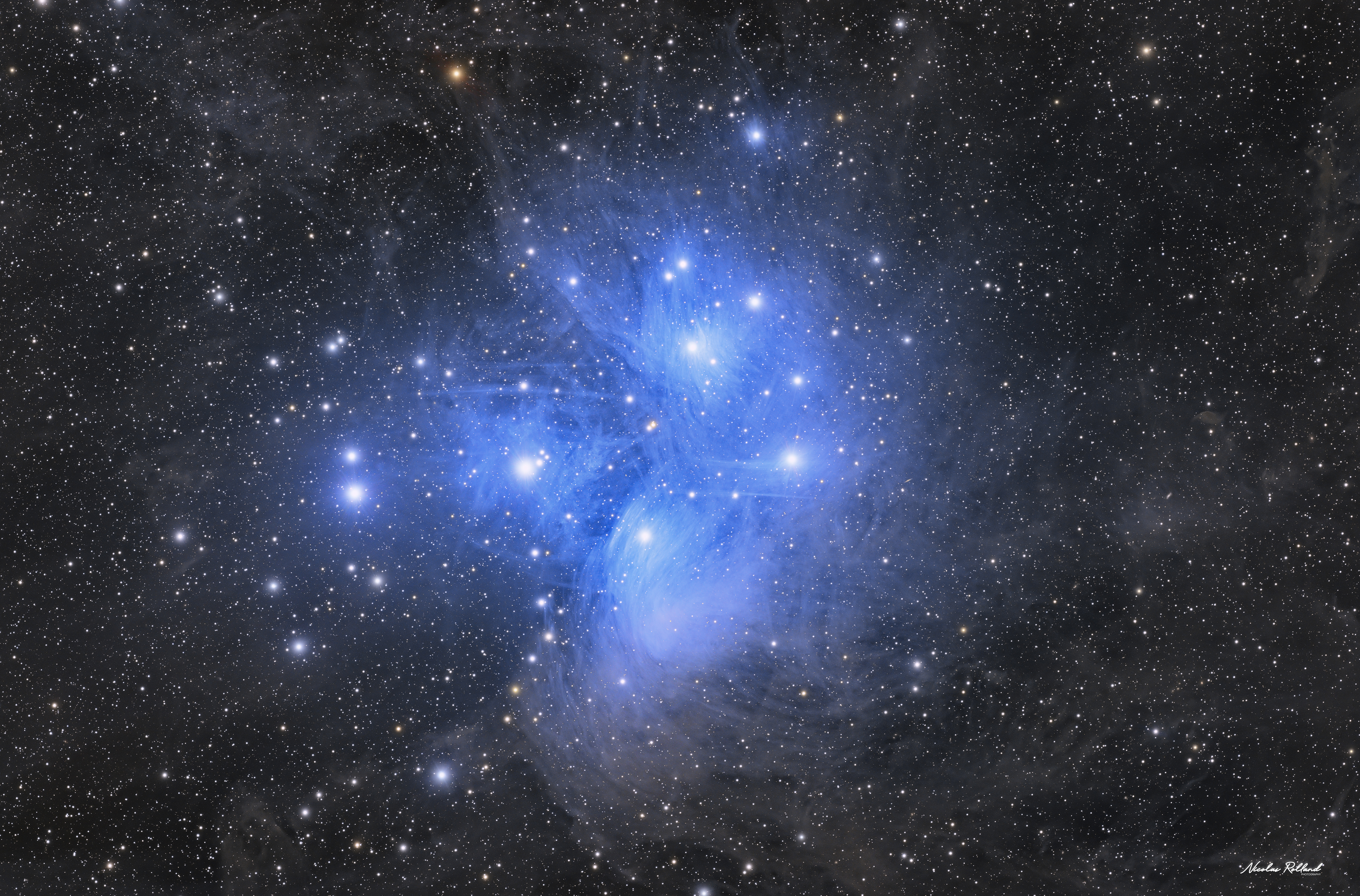 Messier 45 - The Pleiades by Nicolas Rolland