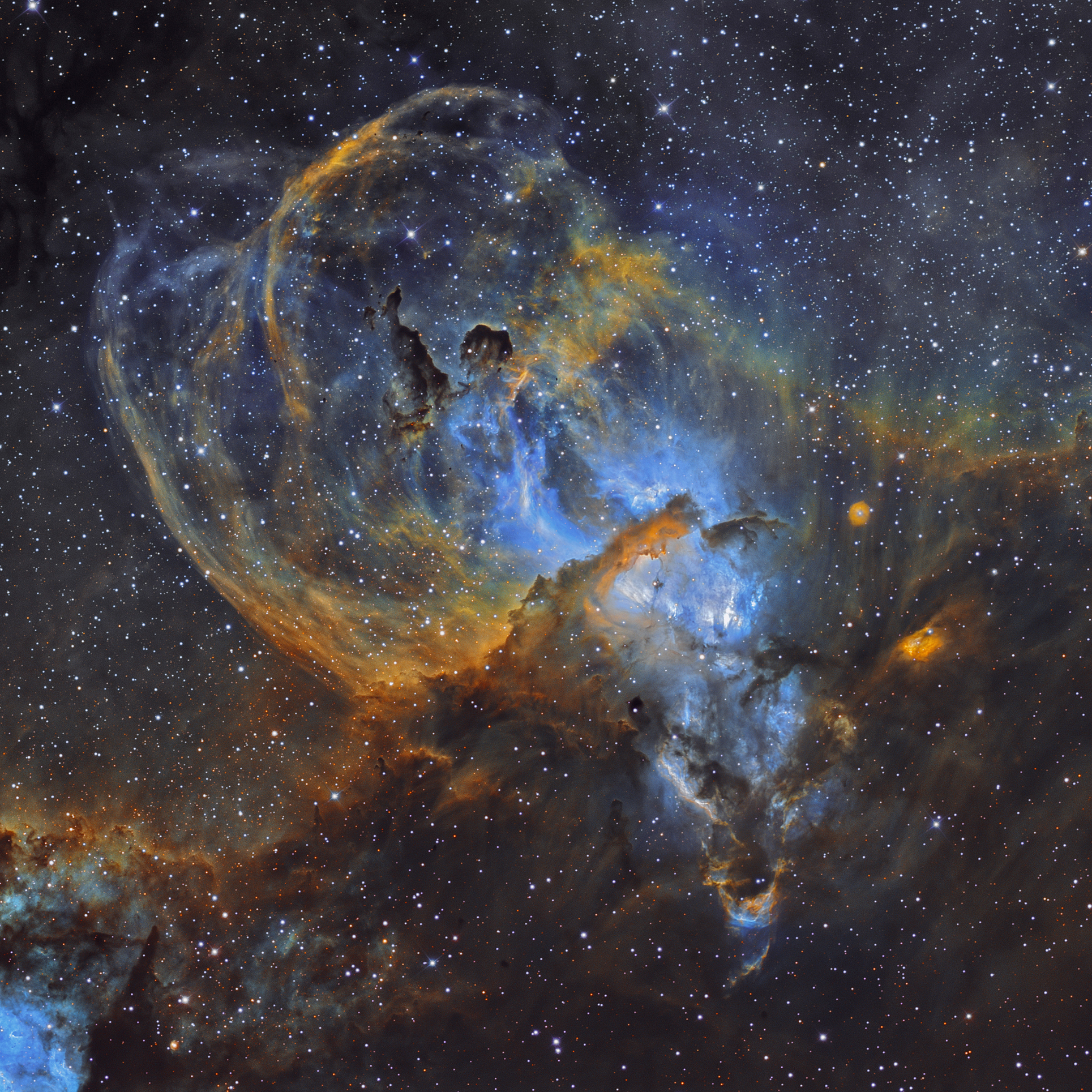 Statue of Liberty Nebula - NGC 3576