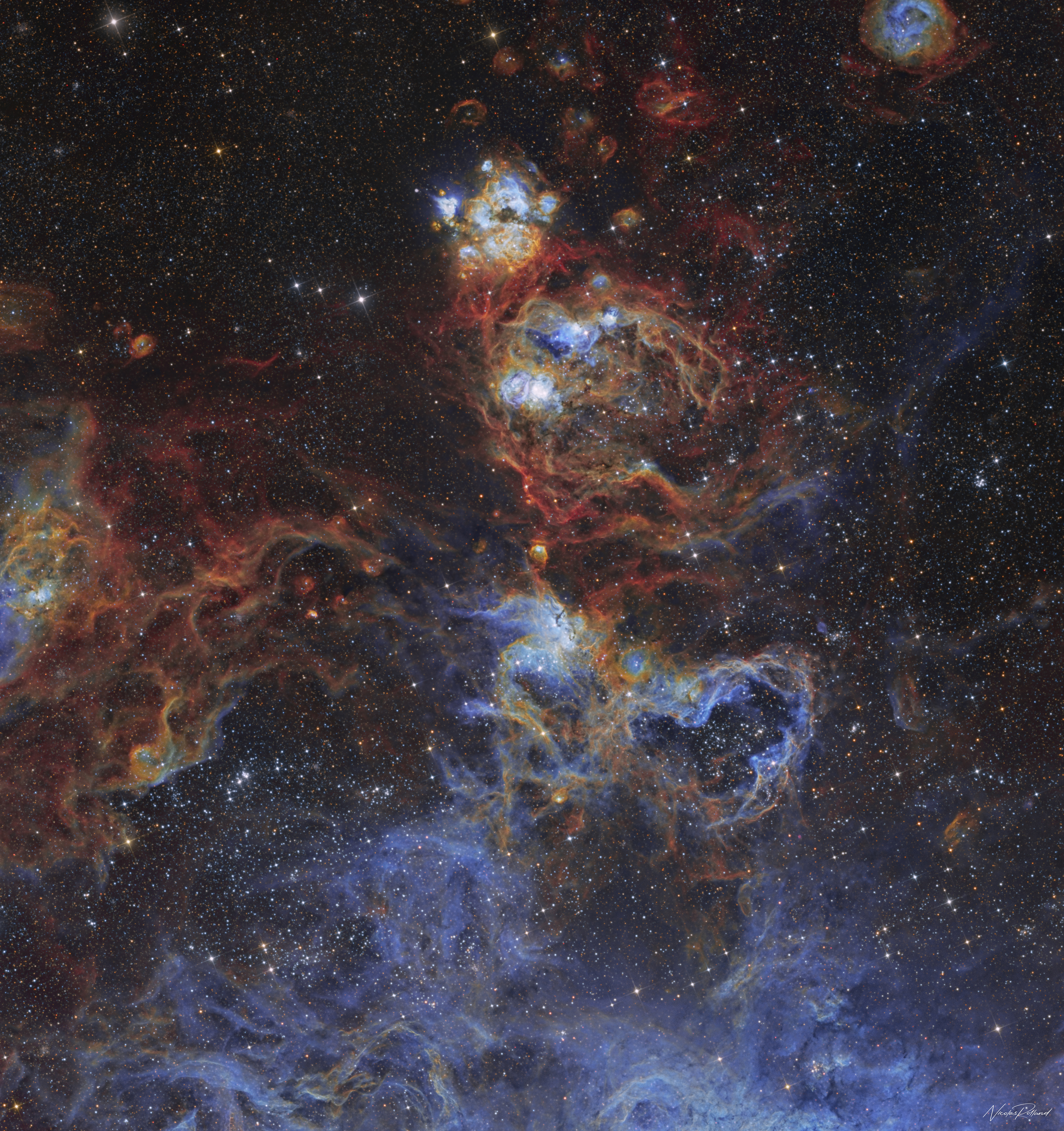NGC-2077-to-2055-2-panels-mosaic-202201-CDK17-SBIG-STXL-11002-SHOSHORGB_Nicolas-ROLLAND_signature-copie