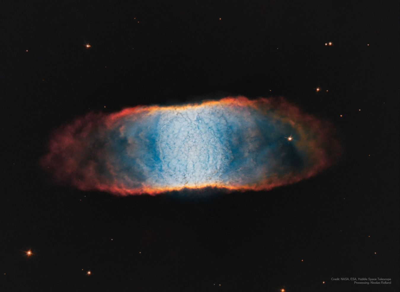 IC 4406 — display The Retina Nebula, IC 4406, a bipolar planetary nebula seen edge-on