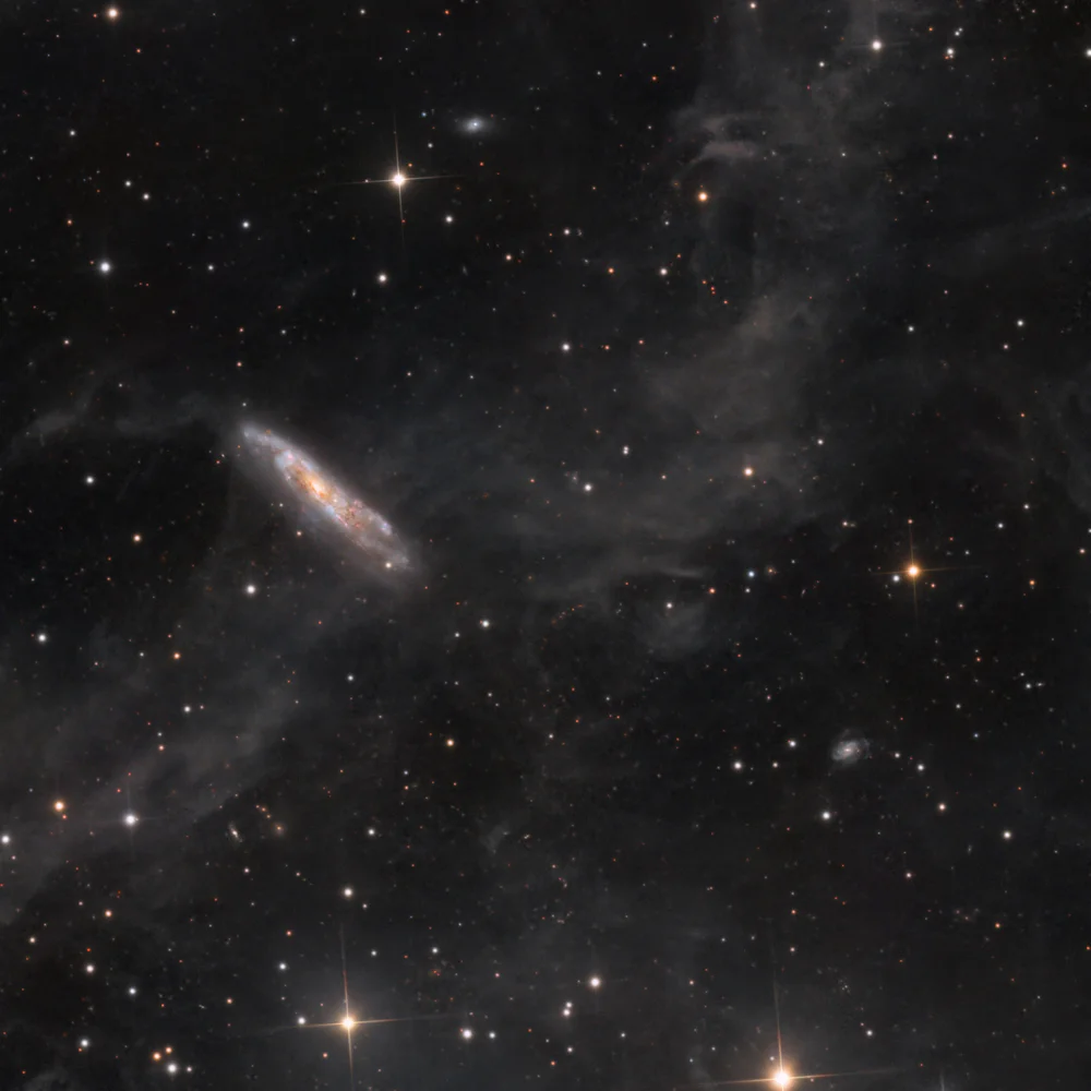 NGC 7497, a galaxy in the dust