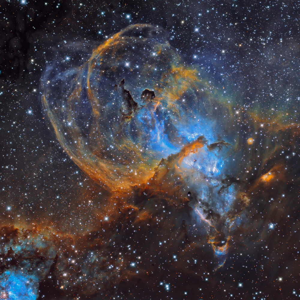 Statue of Liberty Nebula - NGC 3576